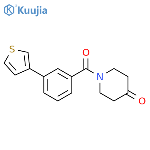 4-Piperidinone,1-[3-(3-thienyl)benzoyl]- structure