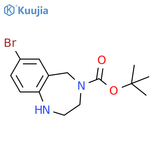 tert-Butyl 7-bromo-2,3-dihydro-1H-benzo[e][1,4]diazepine-4(5H)-carboxylate structure