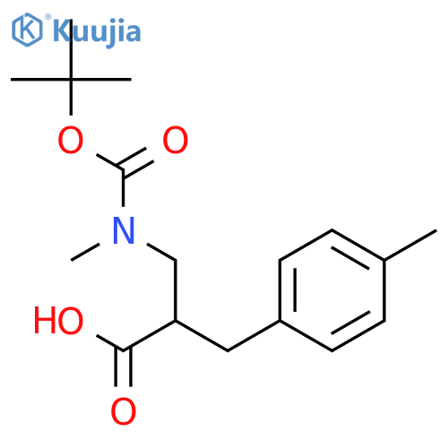 2-N-BOC-2-METHYLAMINOMETHYL-3-P-TOLYL-PROPIONIC ACID structure