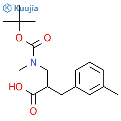 Benzenepropanoic acid, a-[[[(1,1-dimethylethoxy)carbonyl]methylamino]methyl]-3-methyl- structure