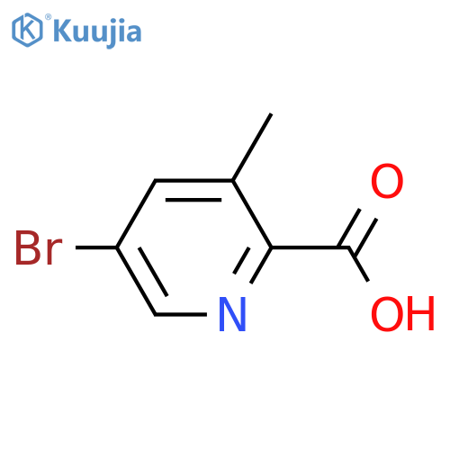 5-Bromo-3-methylpyridine-2-carboxylic acid structure