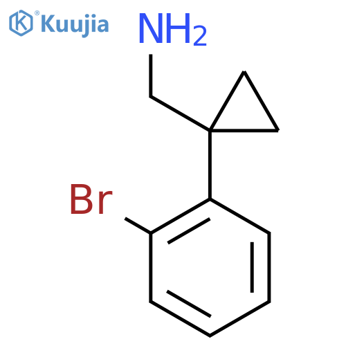 1-(2-bromophenyl)cyclopropylmethanamine structure