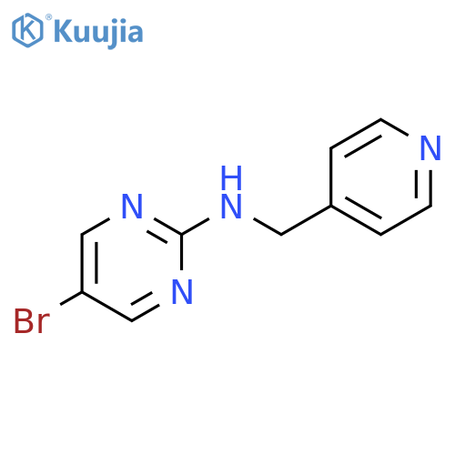 5-bromo-N-[(pyridin-4-yl)methyl]pyrimidin-2-amine structure