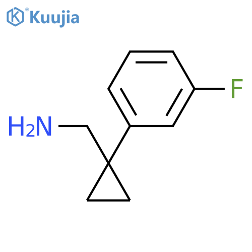 1-(3-fluorophenyl)cyclopropylmethanamine structure