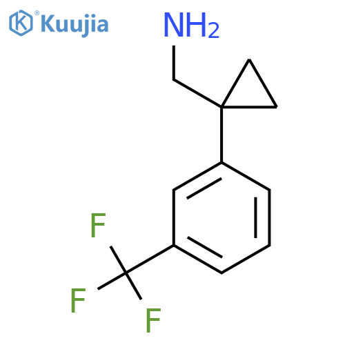 C-1-(3-Trifluoromethyl-phenyl)-cyclopropyl-methylamine structure
