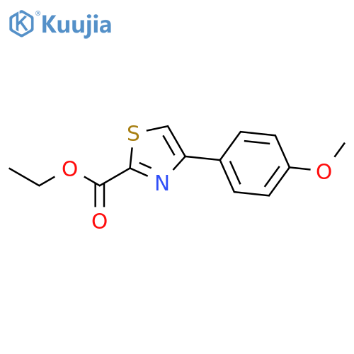 Ethyl 4-(4-methoxyphenyl)thiazole-2-carboxylate structure
