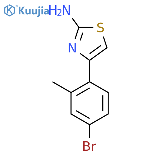 4-(4-bromo-2-methylphenyl)-1,3-thiazol-2-amine structure
