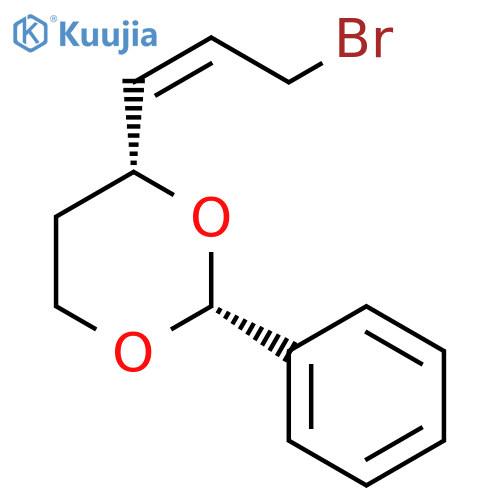 1,3-DIOXANE, 4-[(1Z)-3-BROMO-1-PROPENYL]-2-PHENYL-, (2R,4R)- structure