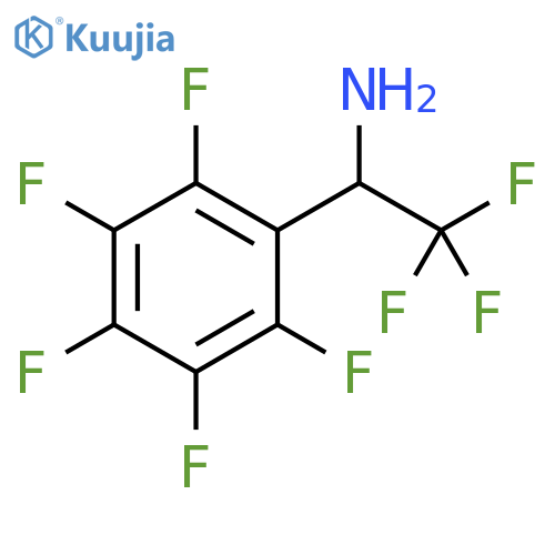 2,2,2-trifluoro-1-(pentafluorophenyl)ethan-1-amine structure