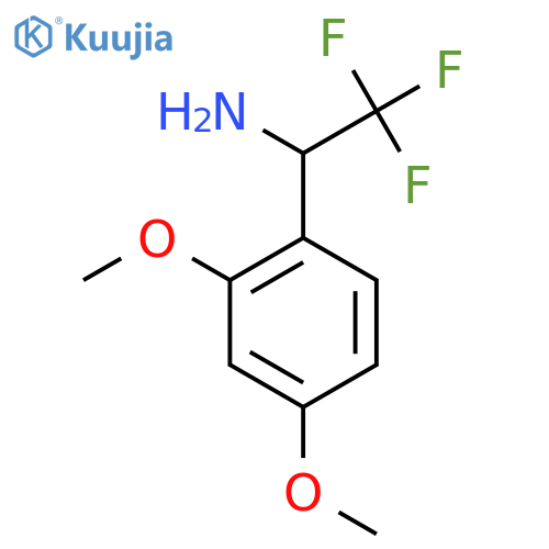 1-(2,4-dimethoxyphenyl)-2,2,2-trifluoroethan-1-amine structure