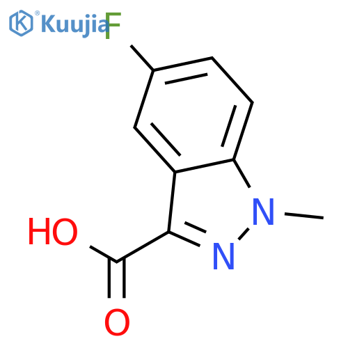 5-Fluoro-1-methyl-1H-indazole-3-carboxylic acid structure