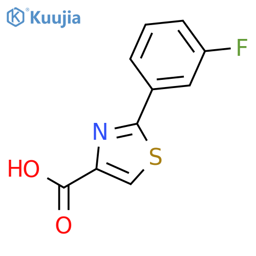 2-(3-Fluorophenyl)-1,3-thiazole-4-carboxylic acid structure