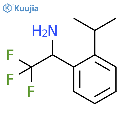 2,2,2-trifluoro-1-2-(propan-2-yl)phenylethan-1-amine structure