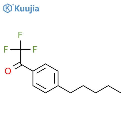 2,2,2-trifluoro-1-(4-pentylphenyl)ethanone structure