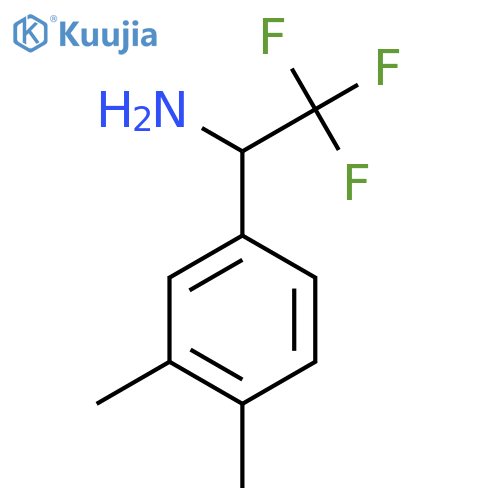 1-(3,4-dimethylphenyl)-2,2,2-trifluoroethan-1-amine structure