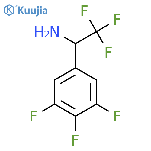 2,2,2-trifluoro-1-(3,4,5-trifluorophenyl)ethan-1-amine structure