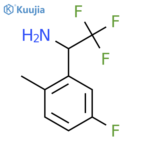 2,2,2-trifluoro-1-(5-fluoro-2-methylphenyl)ethan-1-amine structure