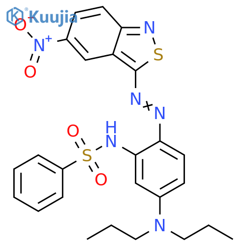 Benzenesulfonamide, N-[5-(dipropylamino)-2-[2-(5-nitro-2,1-benzisothiazol-3-yl)diazenyl]phenyl]- structure