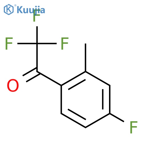 2,2,2-trifluoro-1-(4-fluoro-2-methylphenyl)ethan-1-one structure
