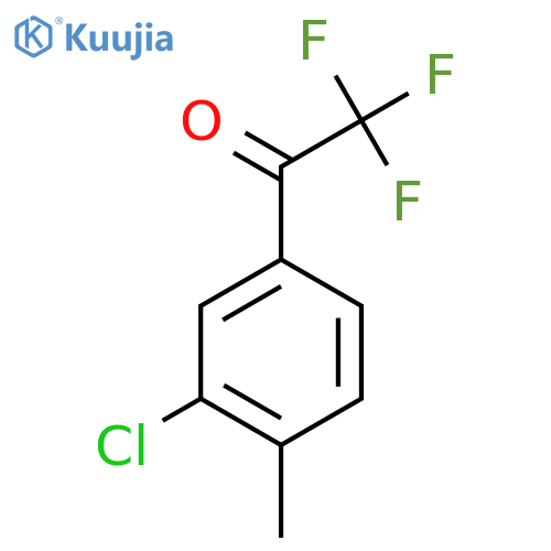 1-(3-chloro-4-methylphenyl)-2,2,2-trifluoroethan-1-one structure