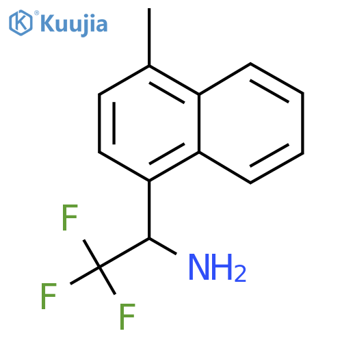 2,2,2-trifluoro-1-(4-methylnaphthalen-1-yl)ethan-1-amine structure