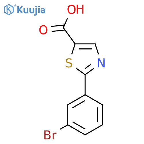 2-(3-Bromo-phenyl)-thiazole-5-carboxylic acid structure