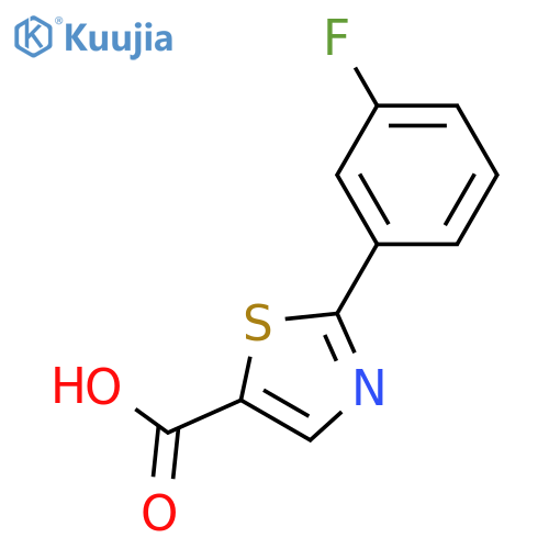 2-(3-FLUORO-PHENYL)-THIAZOLE-5-CARBOXYLIC ACID structure