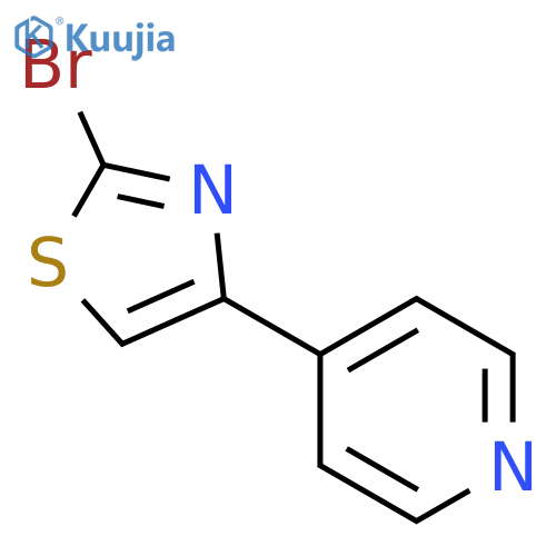 4-(2-bromo-1,3-thiazol-4-yl)pyridine structure