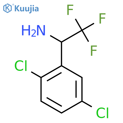 1-(2,5-dichlorophenyl)-2,2,2-trifluoroethan-1-amine structure