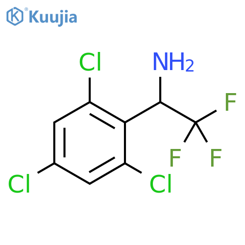 2,2,2-trifluoro-1-(2,4,6-trichlorophenyl)ethan-1-amine structure