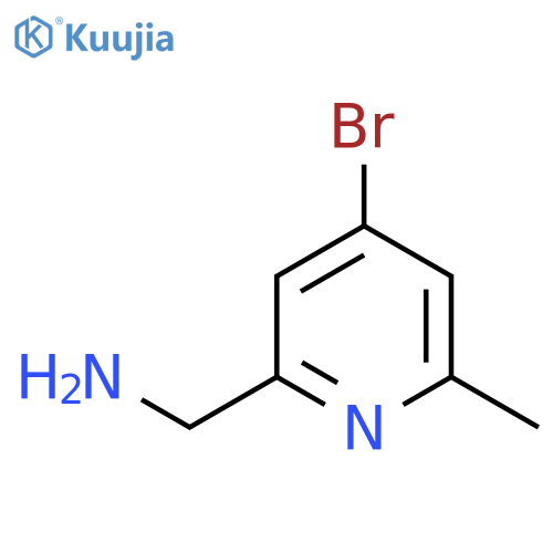 (4-Bromo-6-methylpyridin-2-YL)methanamine structure