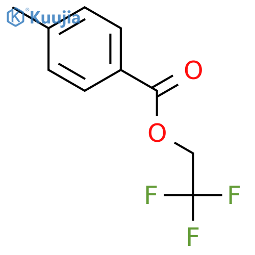 Benzoic acid, 4-methyl-, 2,2,2-trifluoroethyl ester structure