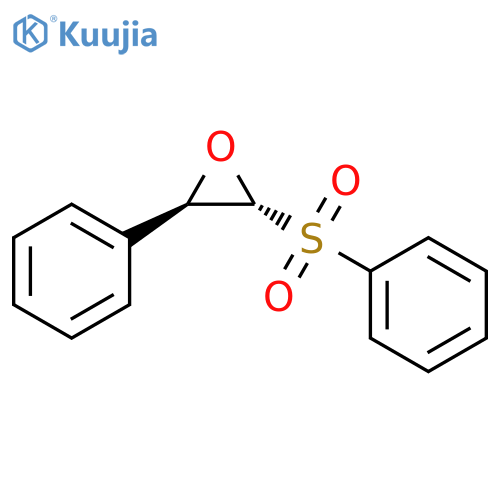 Oxirane, 2-phenyl-3-(phenylsulfonyl)-, (2R,3R)- structure