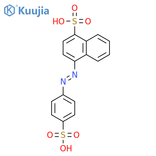 1-NAPHTHALENESULFONIC ACID, 4-[(4-SULFOPHENYL)AZO]- structure