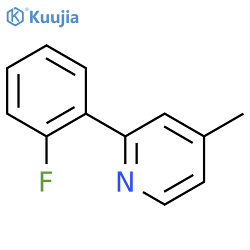 2-(2-Fluorophenyl)-4-methylpyridine structure