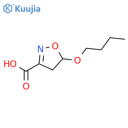3-ISOXAZOLECARBOXYLIC ACID, 5-BUTOXY-4,5-DIHYDRO- structure