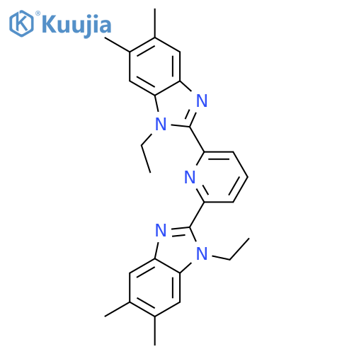 1H-BENZIMIDAZOLE, 2,2'-(2,6-PYRIDINEDIYL)BIS[1-ETHYL-5,6-DIMETHYL- structure