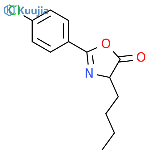 5(4H)-OXAZOLONE, 4-BUTYL-2-(4-CHLOROPHENYL)- structure