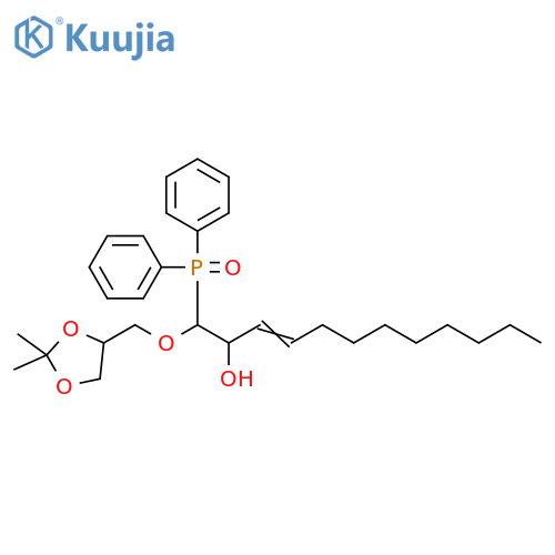 3-Dodecen-2-ol,1-[(2,2-dimethyl-1,3-dioxolan-4-yl)methoxy]-1-(diphenylphosphinyl)- structure