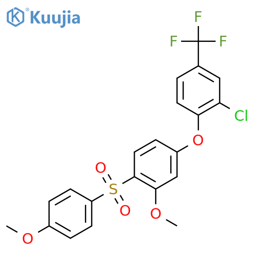 Benzene,4-[2-chloro-4-(trifluoromethyl)phenoxy]-2-methoxy-1-[(4-methoxyphenyl)sulfonyl]- structure