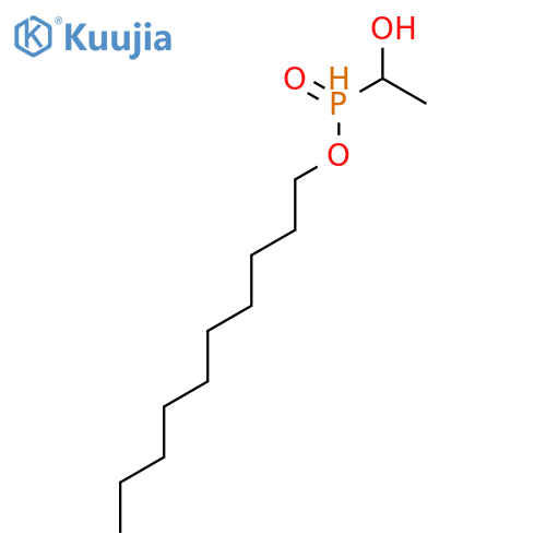 Phosphinic acid, (1-hydroxyethyl)-, decyl ester structure