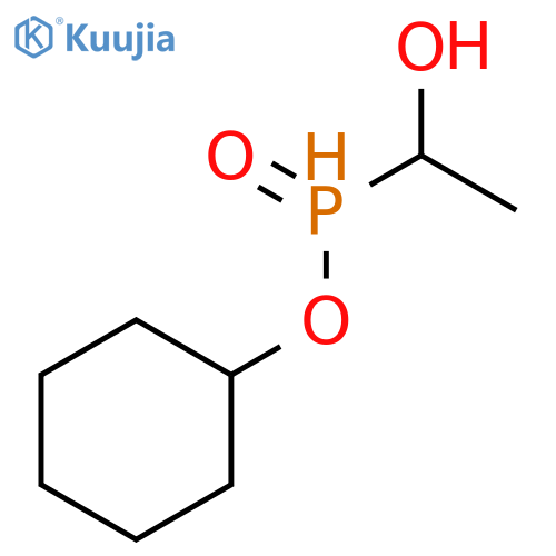 Phosphinic acid, (1-hydroxyethyl)-, cyclohexyl ester structure