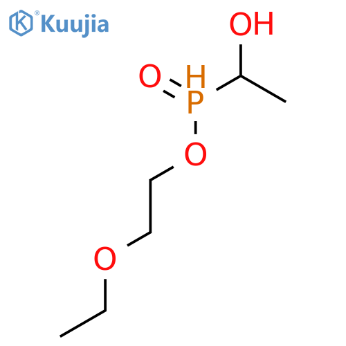 Phosphinic acid, (1-hydroxyethyl)-, 2-ethoxyethyl ester structure
