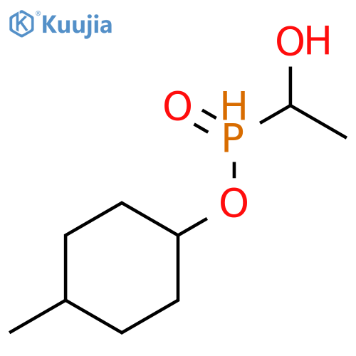 Phosphinic acid, (1-hydroxyethyl)-, 4-methylcyclohexyl ester structure