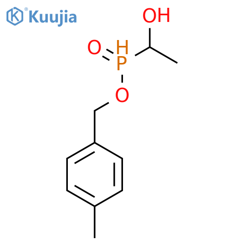Phosphinic acid, (1-hydroxyethyl)-, (4-methylphenyl)methyl ester structure