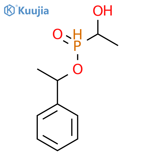Phosphinic acid, (1-hydroxyethyl)-, 1-phenylethyl ester structure