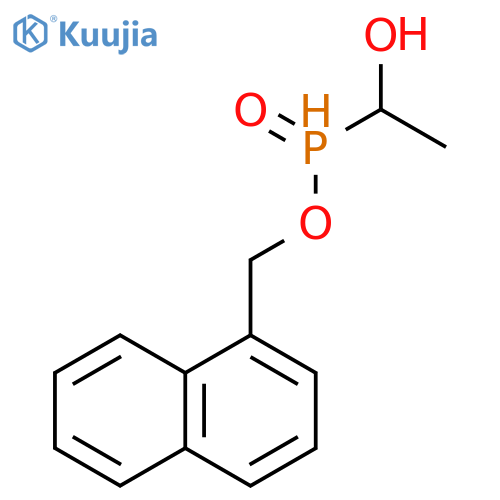 Phosphinic acid, (1-hydroxyethyl)-, 1-naphthalenylmethyl ester structure