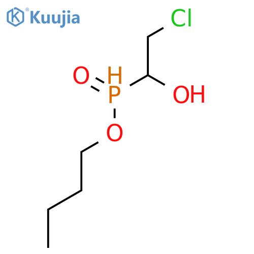 Phosphinic acid, (2-chloro-1-hydroxyethyl)-, butyl ester structure
