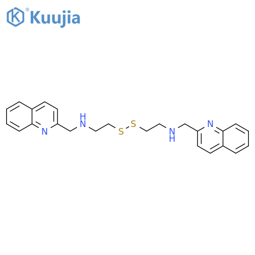2-QUINOLINEMETHANAMINE, N,N'-(DITHIODI-2,1-ETHANEDIYL)BIS- structure