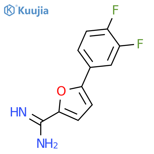 2-Furancarboximidamide, 5-(3,4-difluorophenyl)- structure